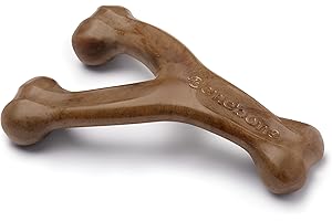 Benebone Jouet à mâcher Indestructible pour Chiens agressifs, Durable et résistant, véritable saveur Bacon, pour Grands Chiens, fabriqué aux États-Unis.