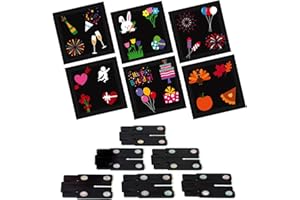 6 Extra Holiday Slides for Star Shower Slide Show LED Projector - New Years Day, Easter, Patriotic, Valentine’s Day, Birthday, Thanksgiving Themes