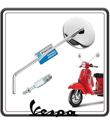 SPECCHIO RETROVISORE CROMATO DESTRO OMOLOGATO VESPA 50 ET3 PX LML F1026DX | . Specialista Vespa, Lambretta, Ciao E Vintage - Foto 3