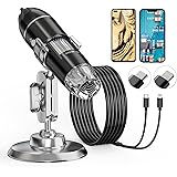 Microscopio USB Digitale 40-1000x Con Luci LED - Compatibile PC, Android, Mac, Per Hobby E Studio - Foto 2