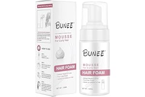 LURELUXE 120 ml Espuma Pelo Rizado de Fijación,Espuma fijadora para cabello,Professionals Shape Control Espuma de peinado Fijadora,Fijación Extrafuerte,para cabello liso,ondulado,rizado