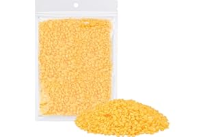 ALLAVA Píldoras de cera de abejas, cera de vela blanca, 100 g, 100% cera de abejas para velas, cera de velas para fundición, cera de abeja orgánica para cosméticos, para fundir y hacer velas