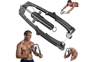 GENERIC Mymus Coreflex Twister Pro, Black Strength Training Equipment with Wheels, Dual Function Chest Expander and Forearm Trainer for Home Gym Workout, Coreflex Twister Pro Alternative