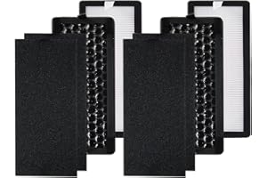 PUREBURG Replacement Filter Set Compatible with Silentnight 38060 Air Purifier, Part 38063 also Compatible with Netta Air Purifier 28W,2-Pack