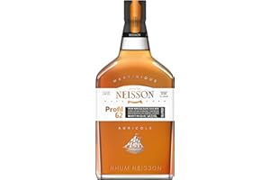 NEISSON - Profil 62 - Rhum Agricole - Origine : Martinique - Alcool 49,2% - Notes de Gentiane & Vanille - 70cl
