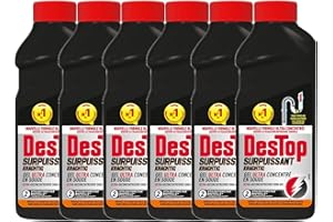 DESTOP Lot de 6 Gels Déboucheur Canalisation Pro - 500 ml
