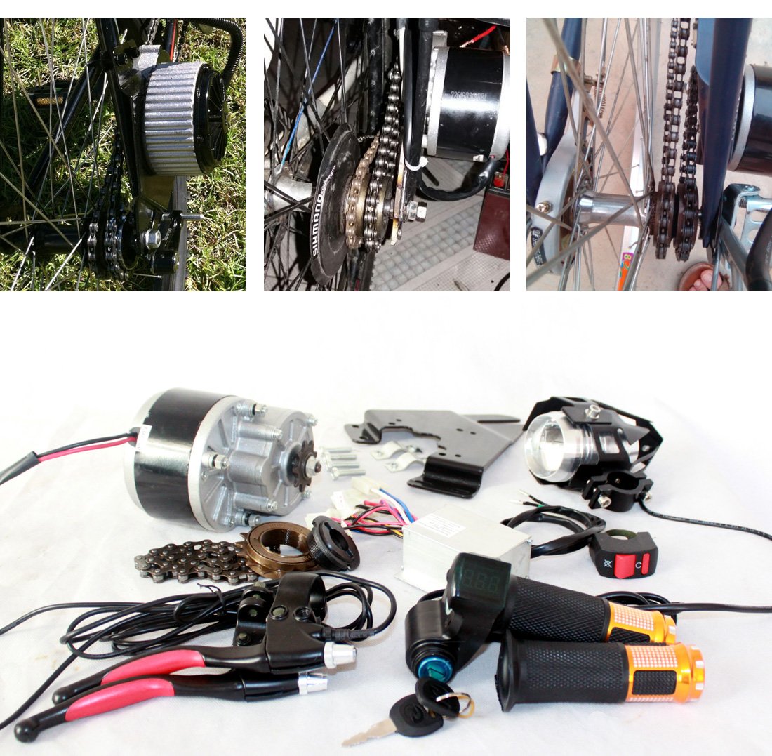 €99.99 250w Spazzola elettrica Motore per Bicicletta elettrica acceleratore  con Chiave Interruttore e Batteria di voltaggio… - bikewebshop.it
