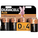 Duracell Plus Mono Alkalinebatterijen, LR20 Maat D 4 stuks