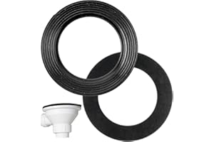 YOUR DAY MATE Juego de juntas planas y juntas de perfil, 2 piezas, para grifería de 1 1/2 pulgadas, juego de juntas de goma fregadero de cocina, junta labial de válvula de desagüe desagüe de fregadero