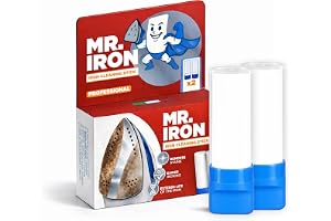 Mr. Iron 2x Stick Universell Strykjärnsrengörare, tillverkad i Italien. Tar bort avlagringar, kalk, stärkelse och smuts från