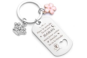 LXSAZP Cadeau Maman Cadeau Fete Des Meres Cadeau Anniversaire Maman Porte Clef Maman Cadeau Pour Maman Cadeau Jeune Maman Cadeau Mere Cadeaux Maman Idee Cadeau Maman Personnalisé Cadeau Fête Des Mères