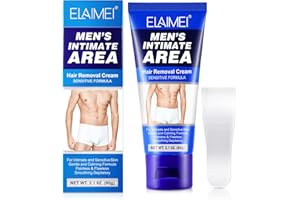 CCKULOOB CrèMe DéPilatoire Intime, Creme Epilatoire Homme Partie Intime, CrèMe DéPilatoire Corps & Jambes - Peaux Sensibles, éPilation En Profondeur Et En Douceur Pour Les Hommes, 60g