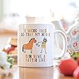 Manta Makes Horse gifts for women, horse mugs for women, presents for horse lovers, horse themed gifts, horse riding gifts, horse gifts for girls, funny horse mug (Work hard horse mug)