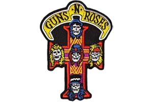 ROCK OFF OFFICIALLY LICENSED PRODUCTS Guns N' Roses Appetite for Destruction Cross Standard Printed Patch Accessory Size