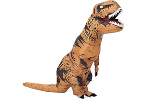 POPTREND Inflatable Dinosaur Costume for Adult Kids, T-Rex Dinosaur Costumes Funny Halloween Dinosaur Costume Party Cosplay Fancy Dress Men Women Party