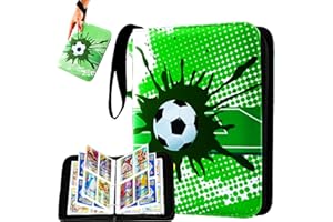 WDJLNZB Album kolekcjonerski na karty piłkarskie, segregator kart do koszykówki, segregator na karty kolekcjonerskie, album na karty kolekcjonerskie z 60 stronami, pojemność 480 kart (LVSE)