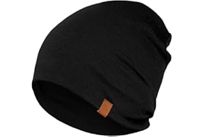 menique 100% Merinowolle Beanie Mütze Damen – Laufmütze Herren, Thermo Wintermütze, Weiche Atmungsaktive Merino Mütze Dünn, Leichte Funktionsmütze für Skifahren, Joggen, Radfahren
