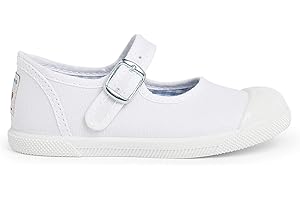 Pisamonas Zapatillas Lona Niña con Hebilla y Puntera de Goma