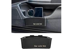 JSCARLIFE Autotür-Organizer, Aufbewahrungsbox, Tür-Seiteneinsatz, Organizer für Sonnenbrillen, Münzen und jede beflockte Oberfläche des Automobil-Innenraums
