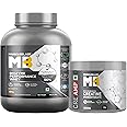 MuscleBlaze Biozyme Performance Whey Protein Powder, Kesar Thandai (2kg / 4.4lbs) & Micronised Creatine Monohydrate CreAMP, Unflavoured (100g) | Pack of 2