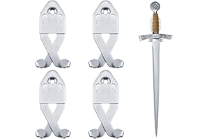 JETEC Metal Single Sword Wall Mounts Vertical Wall Sword Display Hook Universal Sword Holder Multifunctional Adjustable Sword Wall Mount