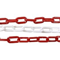 Catena Segnaletica Rossa E Bianca 100 M – Spessore 6 Mm, Plastica, Per Delimitare Aree E Aumentare La Sicurezza