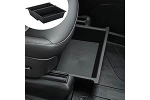 Jawjut Tesla Model Y Sitz Organizer TPE+ABS Doppelter verdeckter Organizer Tesla Model Y Zubehör（schwarz） 2PCS