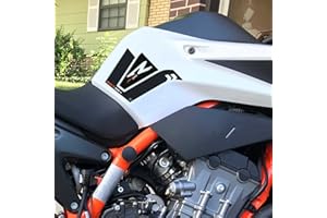 ‎LABELBIKE labelbike - 2 3D Resin Aufkleber Seitentank Schutz für Motorräder kompatibel mit KTM 890 Duke R