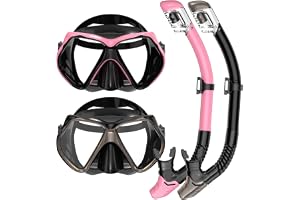 Snorklingsutrustning för vuxna, torr snorkling, maskset vuxen, dykdykmask, dykutrustning, simglasögon med nässkydd, simning f
