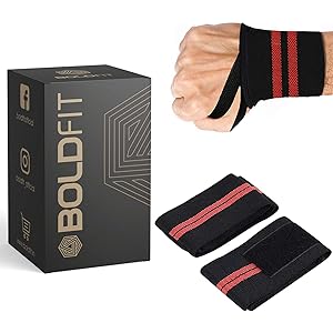Boldfit Wrist Band for Gym Workout Wrist Support for Gym Straps for Men Hand Band Strap for Man Accessories for Men Workout Wrists Supporter wrap for Man Workouts Accessories for Women Hand Wraps