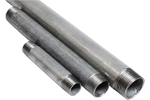 KNM TRADE Stahl Rohrnippel verzinkt, 3/4 Zoll x 1000 mm – beidseitig Gewinde AG, korrosionsbeständig & robust für Wasser- und Heizungsinstallationen