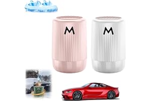 Donubiiu Heatwolf Vehicle Microwave Molecular Deicing Instrument, Portable Vehicle-Mounted Microwave Powerful Deicer,Portable Diffuser for Car, Automotive Solid Aromatherapy Deicing Cup (Pink+White)