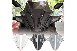 WOOGA Pare-Brise Avant pièce de Rechange pour Motocyclette,déflecteur de Vent Écrans de visière Replacement for Ya&ma&ha Xmax 125/250/300 X-MAX125 X Max 250 X Max 300 2023 2024 (Fumée Noire)