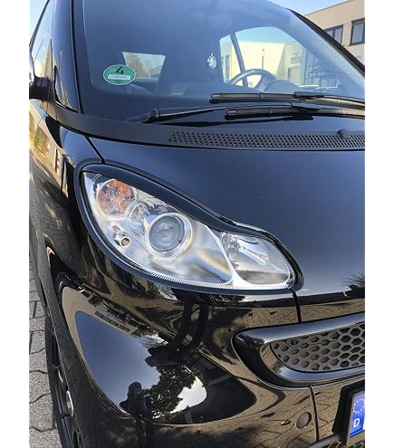 RDX Racedesign Palpebre Fari In ABS Per Volkswagen Touran (5T) 2015- (Versione LED) - Set Omologato TÜV, Istruzioni Incluse