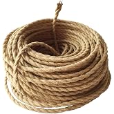GreenSun Vintage Braided Cable 2 Strands 5M Electric Cable 2x0.75mm&sup2; | Vintage Electric Cable 2 x 0.75mm&sup2; Ceiling Lamp Cable
