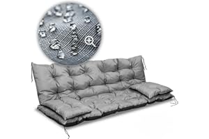 beeco STORE Hollywoodschaukel Auflage Wasserdicht 120cm - Made in EU nicht China - Bankkissen, Schaukelkissen, Palettenkissen - Auflage für Hollywoodschaukel, Polster Hollywoodschaukel Auflagen