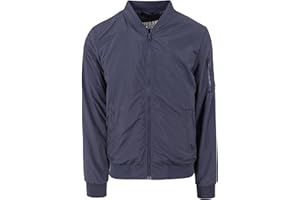 URBAN CLASSICS Chaqueta bomber para hombr de invierno, estilo old school, chaqueta corta, ajuste óptimo, chaqueta acolchada cortaviento, Tallas S -XXL