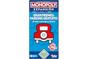 Hasbro Gaming Monopoly EXPANSIÓN Gran Premio: Parking Gratuito (Requiere del Juego Monopoly clásico para Jugar) - Versión en español