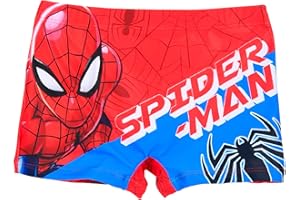 Marvel Spider Man Costumi da Bagno per Ragazzi, Pantaloncini da Bagno, Boxer da Bagno per Bambino, Taglie 3 a 8 Anni
