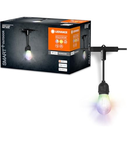 LEDVANCE SMART WIFI LED Angle Floor Lamp, 200cm, White, 20W, 1710lm, Adjustable White & Colored Light, Dimmable, DIY & Music Rhythm Function, Long Life, Operable via App, 2700-6500K