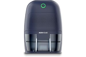 MONHOUSE Deumidificatore Da 600ml Assorbiumidita Portatile, Compatto E Silenzioso - Mini Deumidificatore D'aria per Casa, Camera Da Letto, Auto, Ufficio, Garage, Roulotte E Cantina - Rimuove Muffa