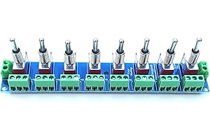 RK EDUCATION RKtoggle8 Toggle Switch Module for Switching Solenoid Points for use with CDU - Designed for Hornby, Seep, PECO, Bachmann layouts - Constructed