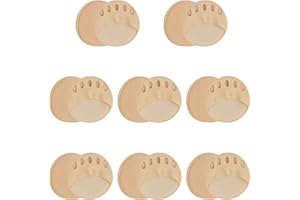 JECDFS 8 pares almohadillas del antepié, Almohadillas metatarsianas para pies de tela, plantillas ortopédicas para zapatos, protección para los pies, color piel, plantilla transpirable para mayor comodidad