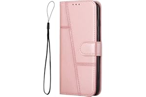 EVERAINY-EU Everainy Cover Compatibile per Xiaomi Redmi Note 11 PRO 4G 5G Silicone Pelle Libro con Corda Bumper Motivo Flip Portafoglio Case Antiurto Resistente Magnetica Protettiva Custodia (Oro Rosa)
