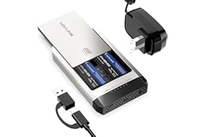 WAVLINK M.2 Duplicator - Dual-Bay Offline Clone Tool, obudowa NVMe do dysków SSD PCIe rozmiary 2230/2242/2260/2280, obsługuje NVMe i AHCI, do 8 TB