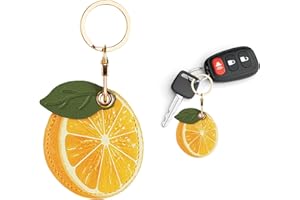 TOLMAIERTU Airtag Case Holder,Cute Leather Case for AirTag Keyring for Keys, Bags, Luggage,Pet Collars - Anti-Lost and Scratch-Resistant Design for Apple Air Tags