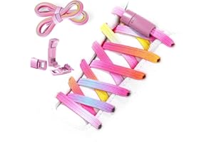 Shecret Cordones Elásticos, Cordones con Cierres Magneticos Metal, Cordones Elásticos Sin Nudo, Cordones Universales Ajustables para Zapatillas de Deporte, Zapatos Deportivos, Niños y Adultos