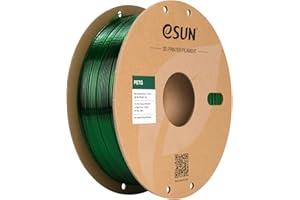‎ESUN eSUN filament do drukarki 3D PETG, filament PETG 1,75 mm, dokładność wymiarów +/- 0,05 mm, 2,2 funta (1 kg), szpula, filament 3D do drukarek 3D