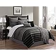 Riverbrook Home Barkley Comforter Set, King, Black/Gray 10