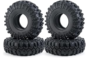 ZUOLAN XUNJIAJIE 4 Stück 1.9inch 110mm RC Reifen Gummi Pneu Tires Tyre für 1/10 Crawler